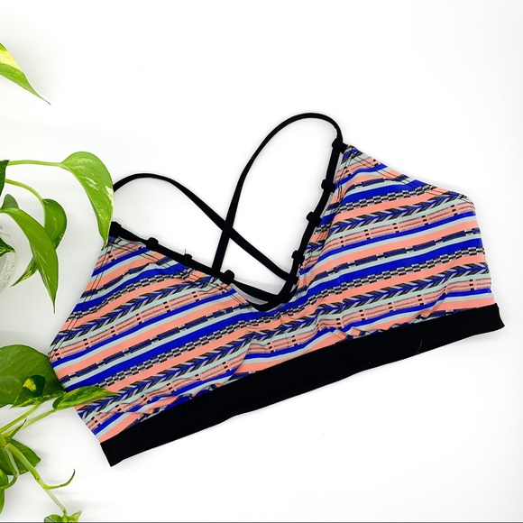 Athleta Other - ATHLETA blue and peach bikini top, M.